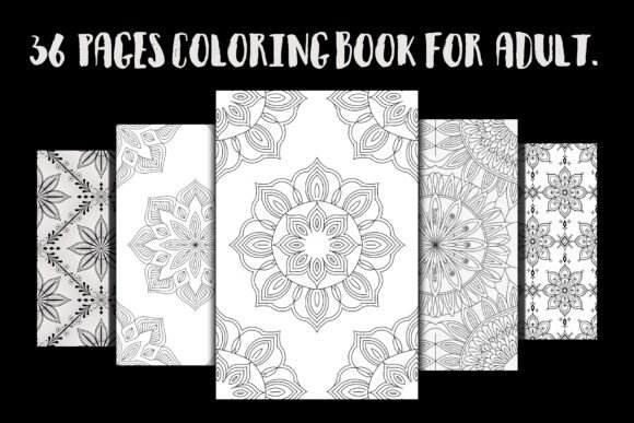 A 36-Page Mandala Vector Graphics Asset for Coloring Pages