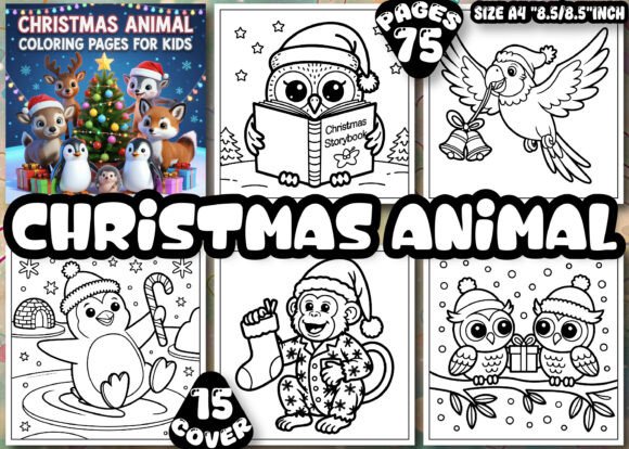 A Brand Designer’s Review: 75 Christmas Animal Coloring Pages Graphics