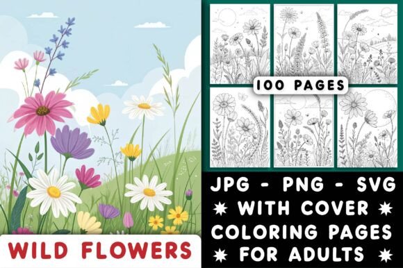 A Brand Designer’s Review of the Wild Flowers Coloring Pages Graphics Bundle