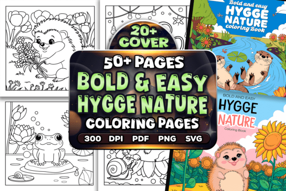 A Crafter's Review of Bold Hygge Nature Coloring Pages