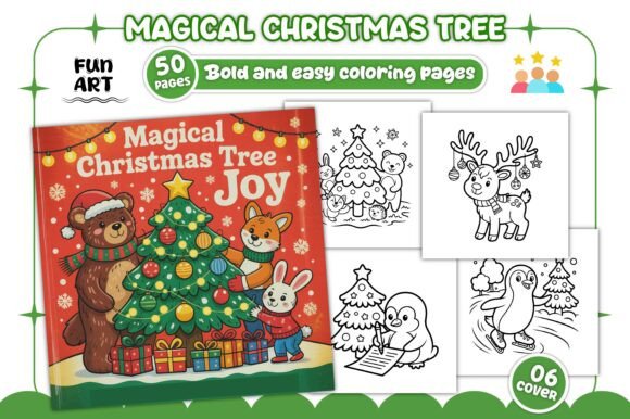 A Designer's Review: The Magical Christmas Tree Joy Coloring Book