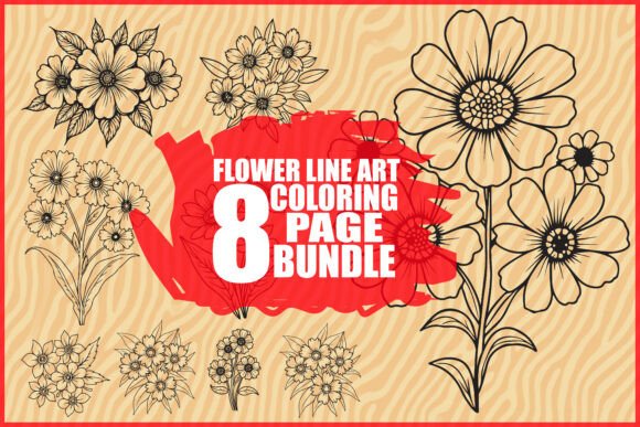 A Designer’s Review: The Brand Potential of the 8 Pages Flower Coloring Bundle Graphics