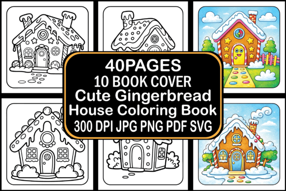 A Gingerbread Coloring Bundle's Potential for Embroidery