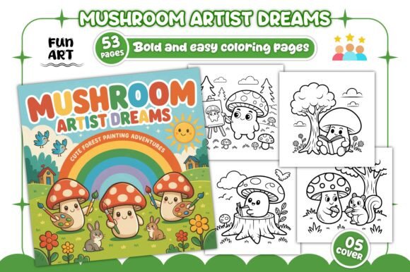 A Review of the Mushroom Artist Dreams Coloring Book for Crafters