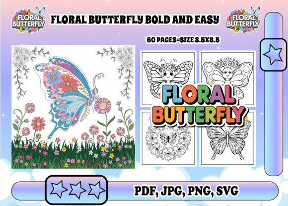 An Honest Crafter’s Review of the Floral Butterfly Coloring Book Graphics