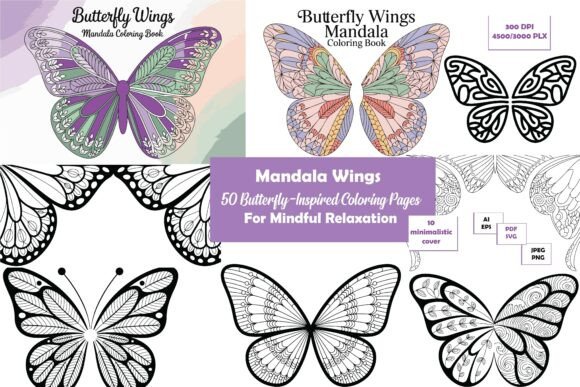 Butterfly Mandala Wings for Your Embroidery Imagination