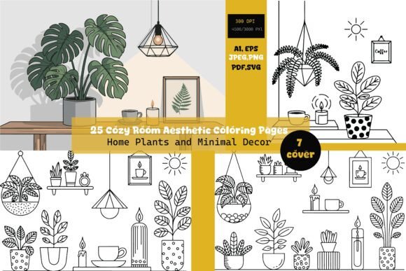 Cozy Home Decor Coloring Pages: A Digital Seller's Review