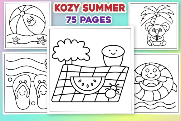 Cozy Summer Bold Coloring Pages: A Designer’s Review