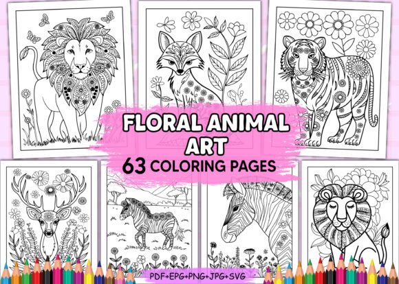 Floral Animal Art: A Designer's Guide for Embroidery Projects