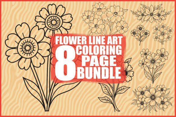 How the Flower Line Art Bundle Fits Into a Graphics Business