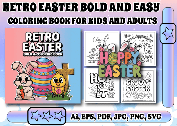My Craft Studio Review of Retro Easter Bold & Easy Graphics