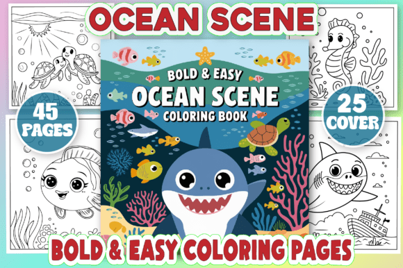 Ocean Scene Coloring Pages: A Brand Designer's Asset Review