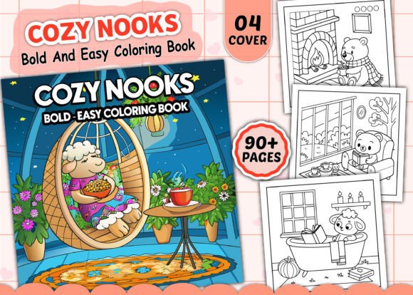 Review: Cozy Nooks Coloring Pages for Embroidery