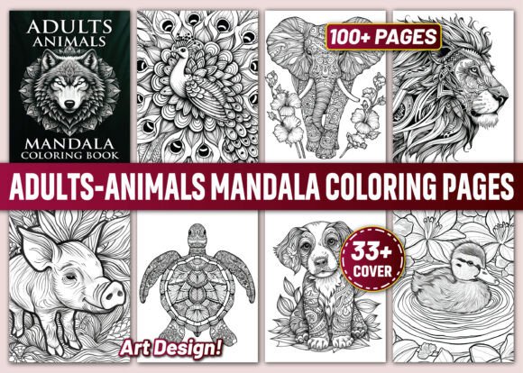 Reviewing Adults-Animals Mandala Coloring Pages for Modern Branding