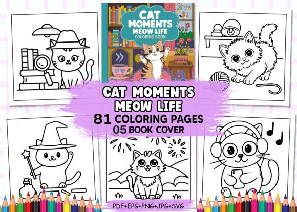 Reviewing the Cat Moments Coloring Book for Commercial Design Use